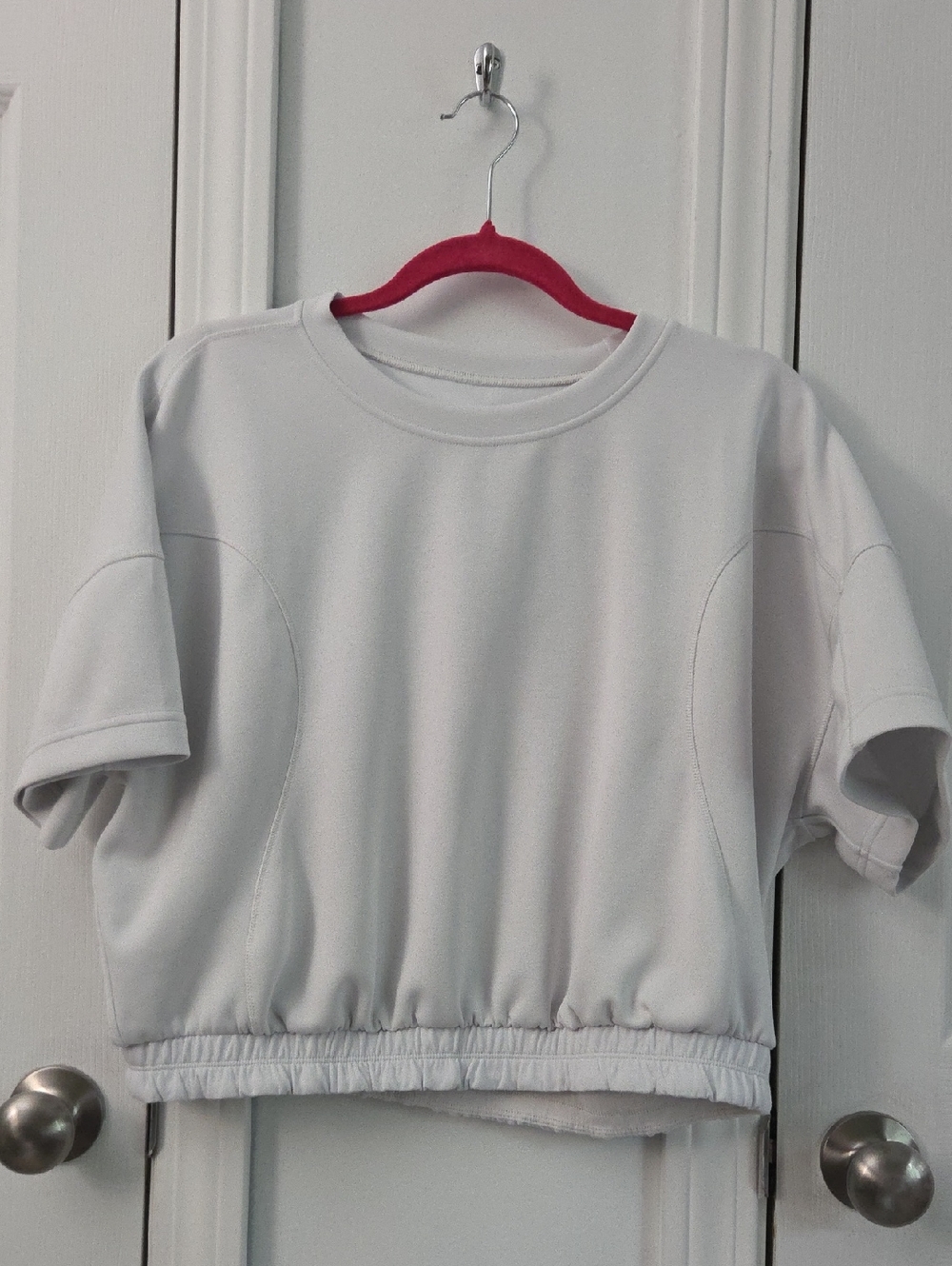 Lululemon Athletica Gray Short Sleeve Pullover Sweatshirt